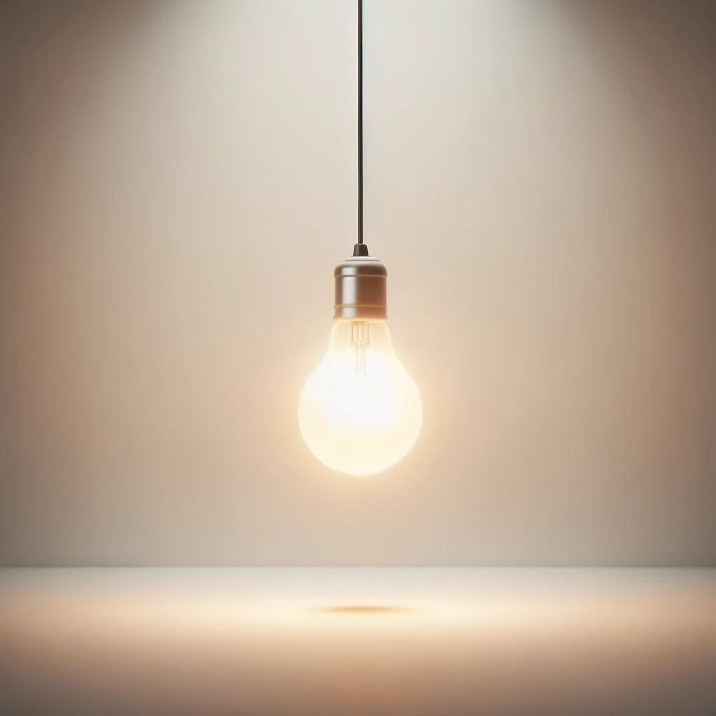 Warm light over a simple workspace