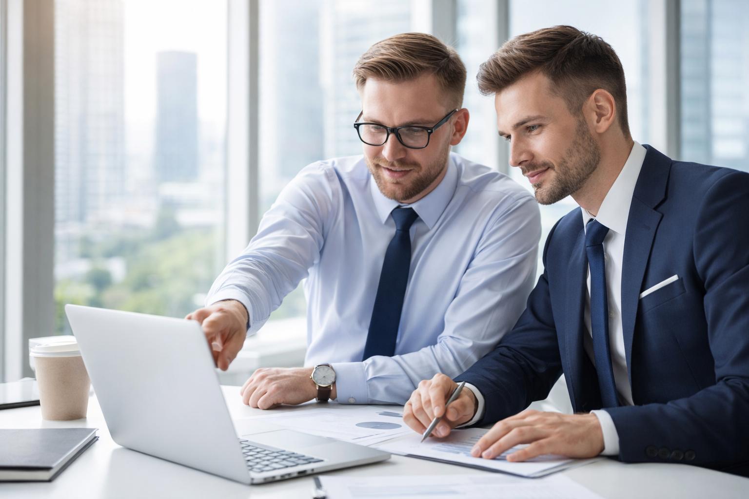 People discussing a business system