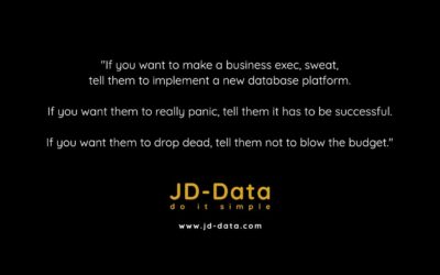 Databases don’t kill businesses, nearly as effectively as database projects do.